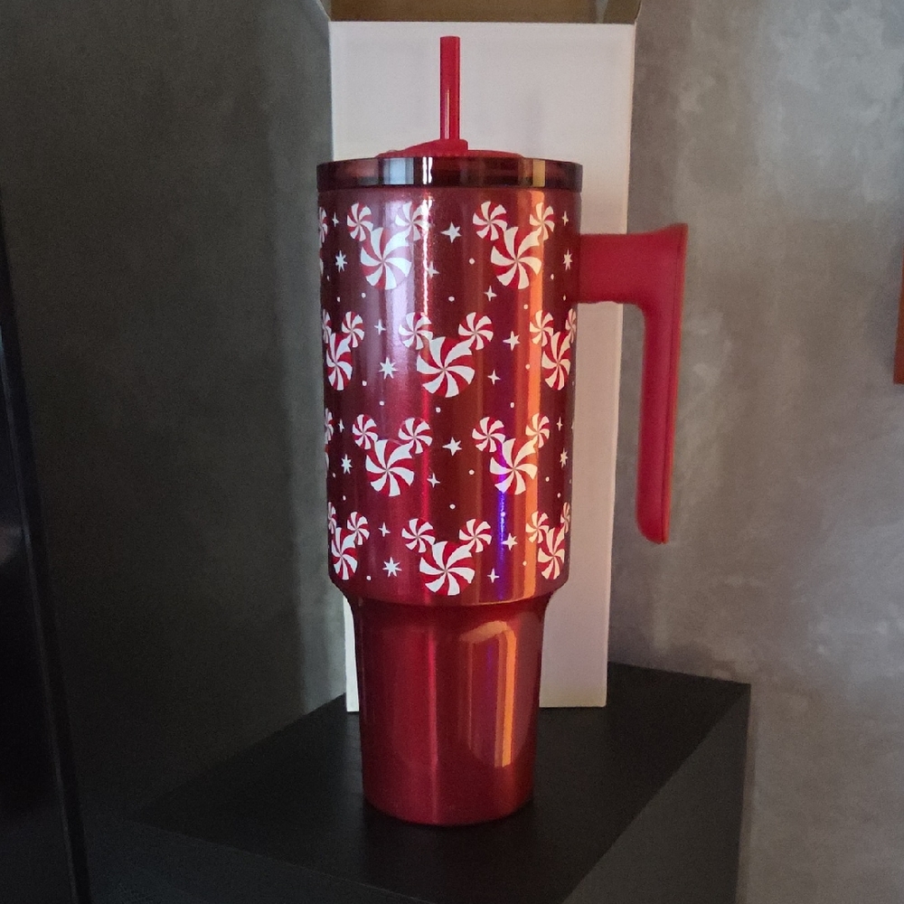 NIB Starbucks x Disney 2025 Mickey Peppermint Swirl 40oz Steel Tumbler - Picture 4 of 14